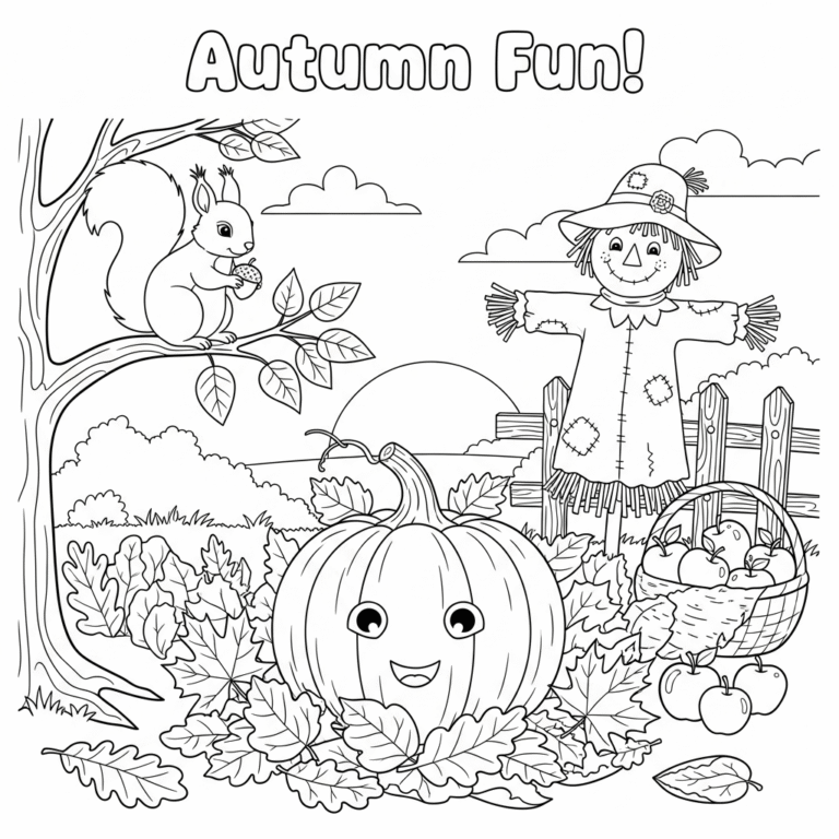 Autumn-Coloring-Pages -ree