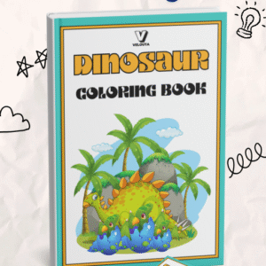 Coloring book for children coloring dinosaurs