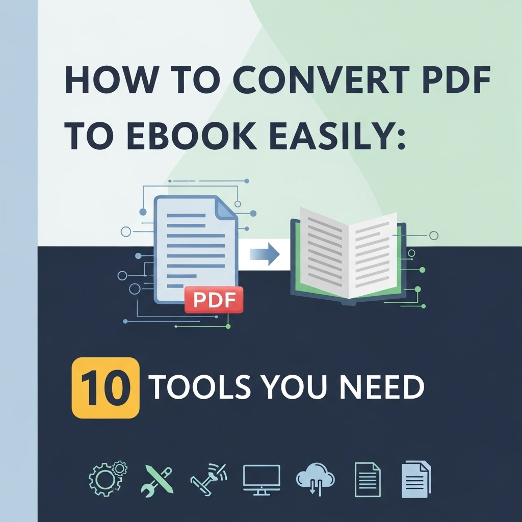 How to Convert PDF to Ebook Easily: 10 Tools You Need