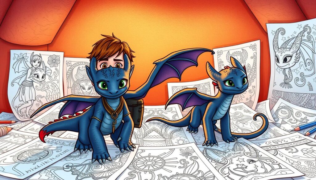 How to Train Your Dragon coloring pages