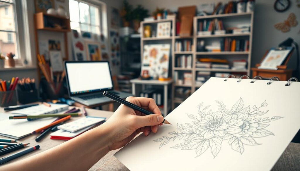 designing coloring pages