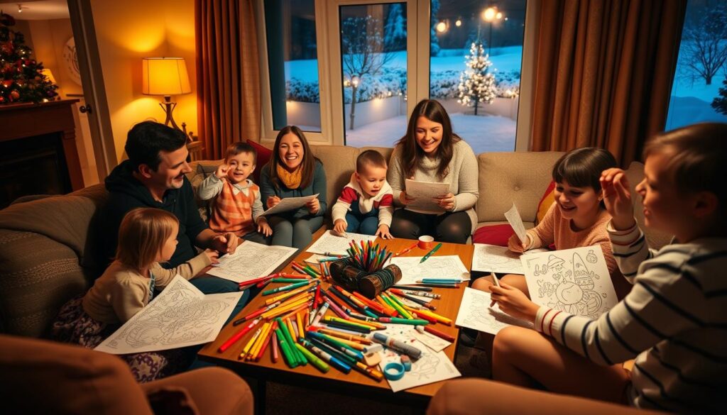 family coloring nights